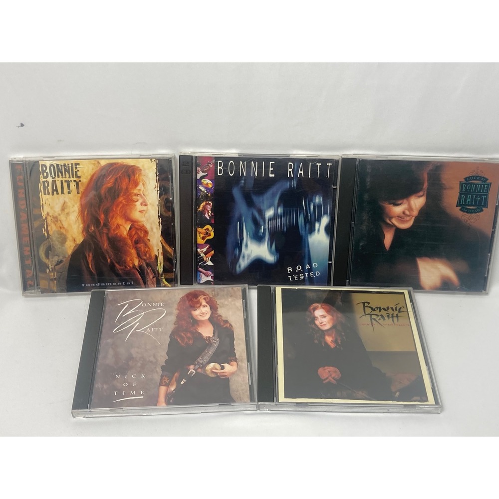 Bonnie Raitt Lot of 5 CDs | Nick of Time Road Tested Fundamental +2